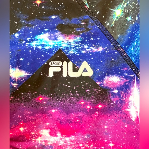 Fila Women's Galaxy Print Full-Zip Drawstring Waist Windbreaker Jacket Size M - Picture 4 of 6